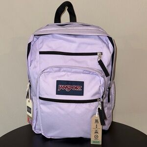 JanSport 17.5” Big Student Water Resistant Backpack - Pastel Lilac